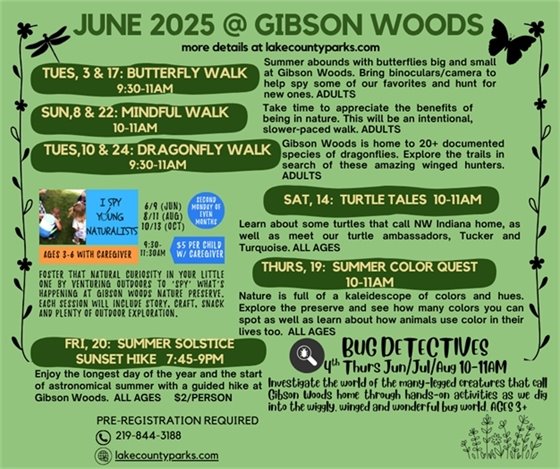 june 2025 gibson woods programs
