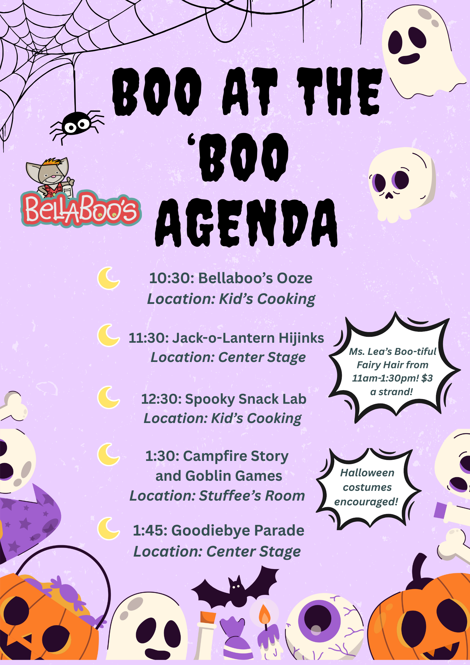 Agendas for Special Events 