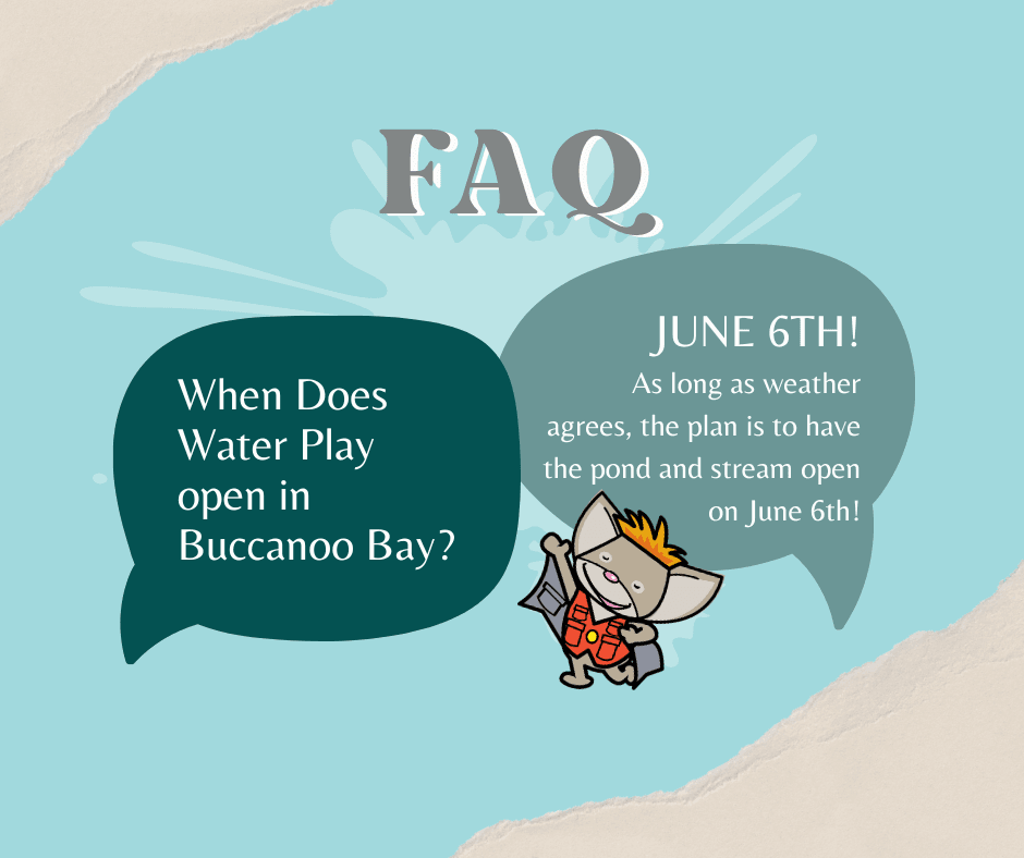 When do water features open in Buccanoo Bay. On June 6th!